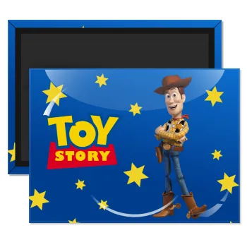 Woody cowboy, Ορθογώνιο μαγνητάκι ψυγείου διάστασης 9x6cm