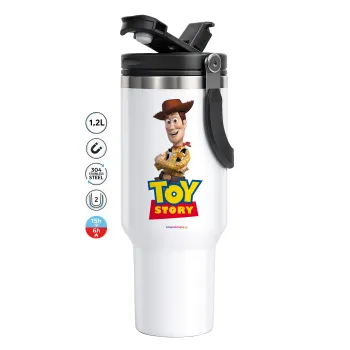 Woody cowboy, Mega Tumbler με καπάκι, διπλού τοιχώματος (θερμό) 1,2L