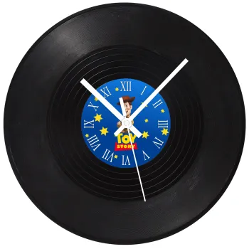 Woody cowboy, Ρολόι τοίχου Βινύλιο (30cm)