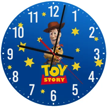 Woody cowboy, Ρολόι τοίχου ξύλινο (30cm)