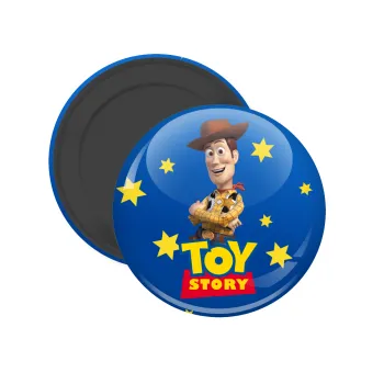 Woody cowboy, Μαγνητάκι ψυγείου στρογγυλό διάστασης 5cm