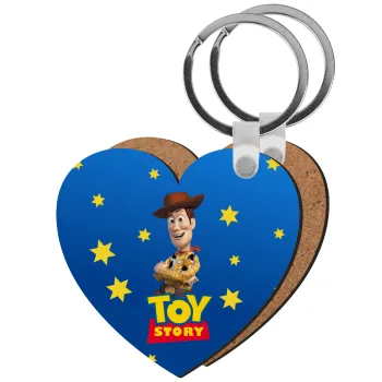 Woody cowboy, Μπρελόκ Ξύλινο καρδιά MDF