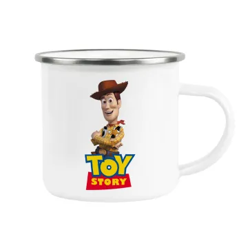 Woody cowboy, Κούπα Μεταλλική εμαγιέ λευκη 360ml