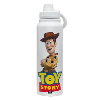 Woody cowboy, Θερμός 1L Ανοξείδωτο με Βάση Κινητού & Διπλά Τοιχώματα