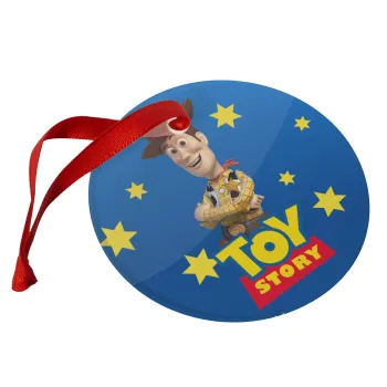 Woody cowboy, Christmas ornament glass 9cm