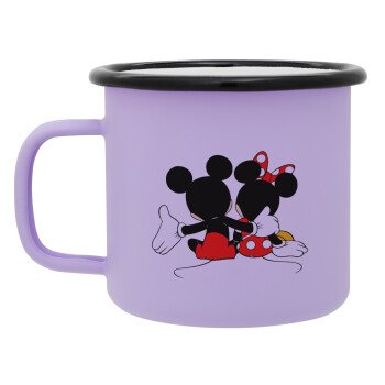 mickey and minnie hags, Κούπα Μεταλλική εμαγιέ ΜΑΤ Light Pastel Purple 360ml