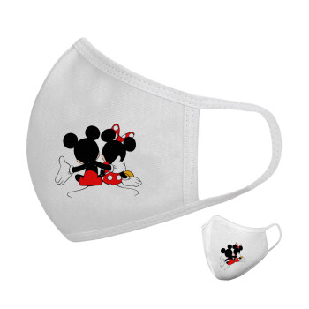 mickey and minnie hags, Μάσκα υφασμάτινη υψηλής άνεσης παιδική (Δώρο πλαστική θήκη)