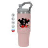 Pink color, 890ml (30oz) stainless Steel Tumbler with Handle