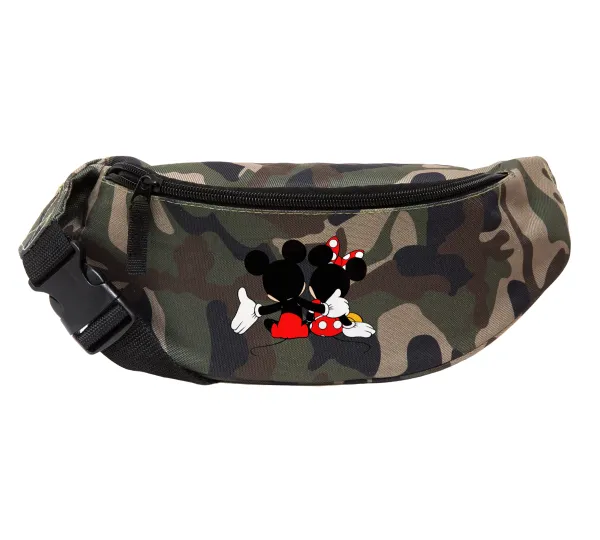 mickey and minnie hags — Unisex waist bag (banana) in Jungle camouflage color with 2 pockets
