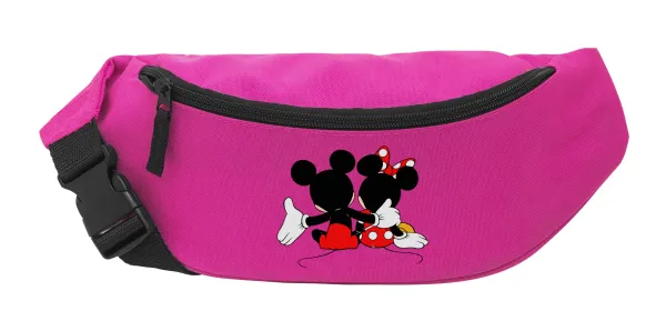 mickey and minnie hags — Unisex waist bag (banana) in PINK color with 2 pockets