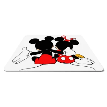 mickey and minnie hags, Mousepad rect 27x19cm