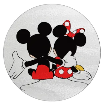 mickey and minnie hags, Επιφάνεια κοπής γυάλινη στρογγυλή (30cm)
