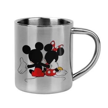 mickey and minnie hags, Mug Stainless steel double wall 300ml