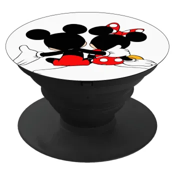 mickey and minnie hags, Phone Holders Stand  Black Hand-held Mobile Phone Holder