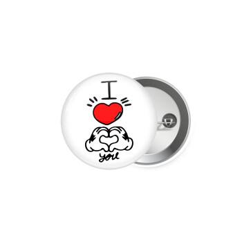 comics hands love, Κονκάρδα παραμάνα 5.9cm