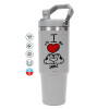 GREY color, 890ml (30oz) stainless Steel Tumbler with Handle