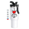 Mega Stainless steel Tumbler with lid, double wall 1,2L