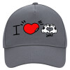 Ultimate Adult Hat Grey, (100% COTTON DRILL, ADULT, UNISEX, ONE SIZE)