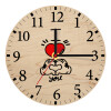Ρολόι τοίχου ξύλινο plywood (20cm)
