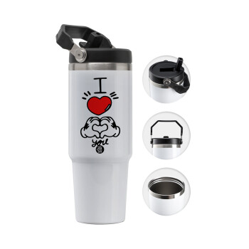 comics hands love, 30oz stainless Steel Tumbler with Handle
