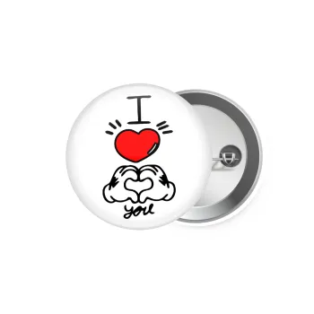 comics hands love, Κονκάρδα παραμάνα 5.9cm