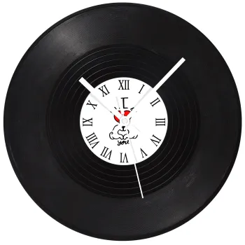 comics hands love, Ρολόι τοίχου Βινύλιο (30cm)
