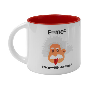 E=mc2 Energy = Milk*Coffe, Κούπα κεραμική 400ml