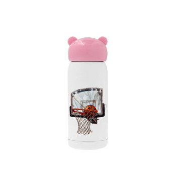 Basketball, Pink stainless steel thermal flask, 320ml