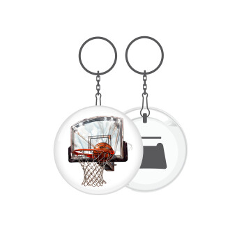 Basketball, Μπρελόκ μεταλλικό 5cm με ανοιχτήρι