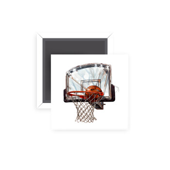 Basketball, Μαγνητάκι ψυγείου τετράγωνο διάστασης 5x5cm