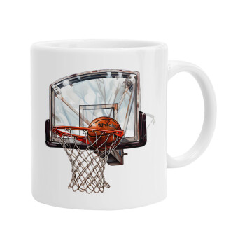 Basketball, Ceramic coffee mug, 330ml (1pcs)