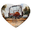 Mousepad heart 23x20cm