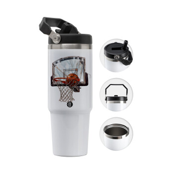 Basketball, Θερμός Ανοξείδωτο 30oz με χερούλι