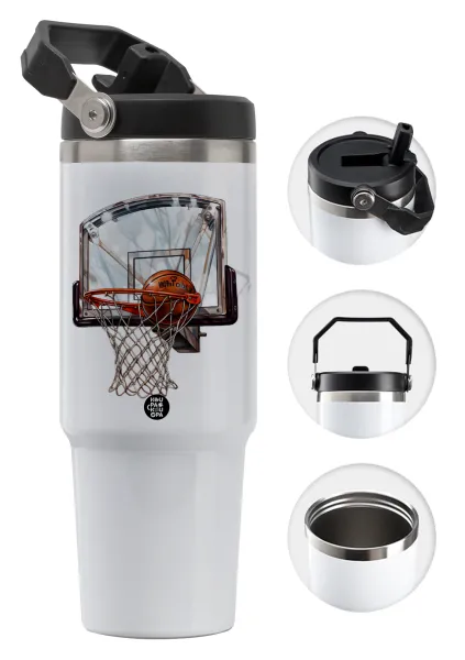 Basketball — Θερμός Ανοξείδωτο 30oz με χερούλι