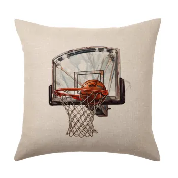 Basketball, Μαξιλάρι καναπέ ΛΙΝΟ 40x40cm περιέχεται το  γέμισμα