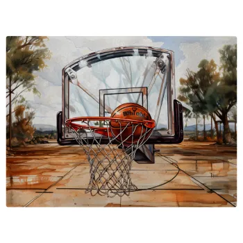 Basketball, Επιφάνεια κοπής γυάλινη (38x28cm)