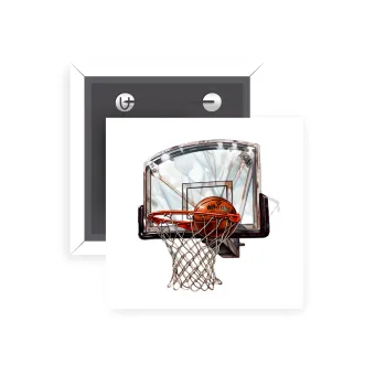 Basketball, Κονκάρδα παραμάνα τετράγωνη 5x5cm