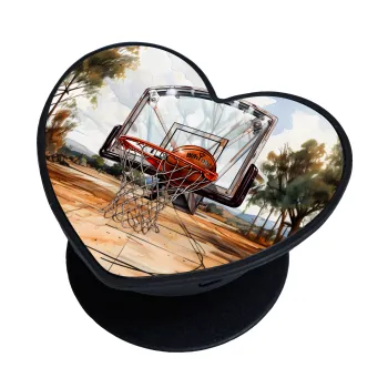 Basketball, Phone Holders Stand  καρδιά Μαύρο Βάση Στήριξης Κινητού στο Χέρι