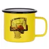 Metallic enamel MATT Yellow cup 360ml