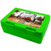 Παιδικό δοχείο κολατσιού ΠΡΑΣΙΝΟ 185x128x65mm (BPA free πλαστικό)