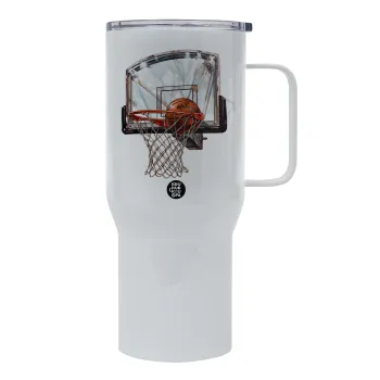 Basketball, Mega Stainless steel Tumbler with lid, double wall 750L