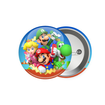 Super mario and Friends, Κονκάρδα παραμάνα 7.5cm