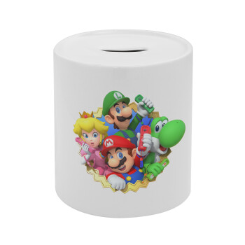 Super mario and Friends, Κουμπαράς πορσελάνης με τάπα