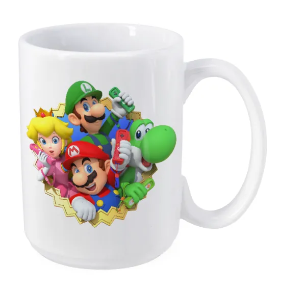 Super mario and Friends — Mega mug, ceramic, 450ml
