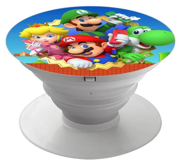 Super mario and Friends — Phone Holders Stand  Λευκό Βάση Στήριξης Κινητού στο Χέρι