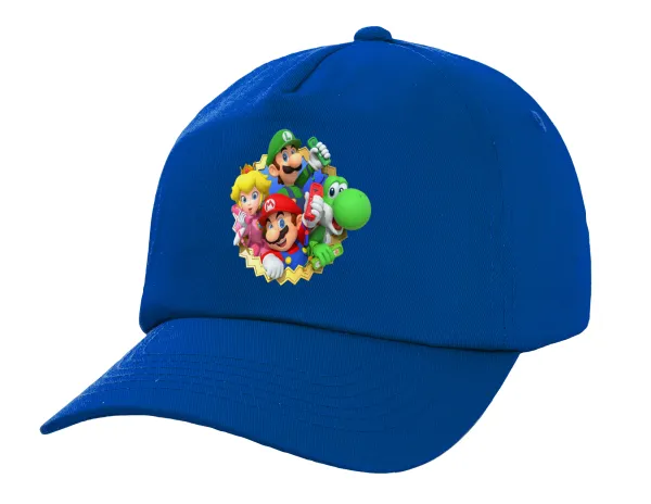 Super mario and Friends — Twill Children's Cap, ROYAL BLUE (100% COTTON, CHILDREN, UNISEX)