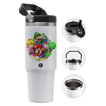 Super mario and Friends, Θερμός Ανοξείδωτο 30oz με χερούλι