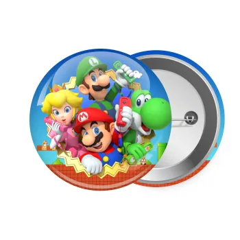 Super mario and Friends, Κονκάρδα παραμάνα 7.5cm