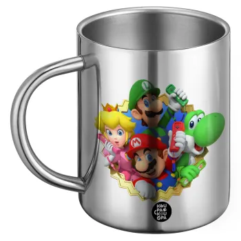 Super mario and Friends, BIG Mug Stainless steel double wall (450ml)
