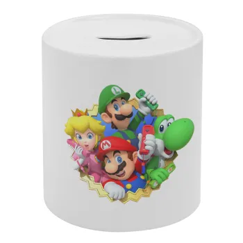 Super mario and Friends, Κουμπαράς πορσελάνης με τάπα